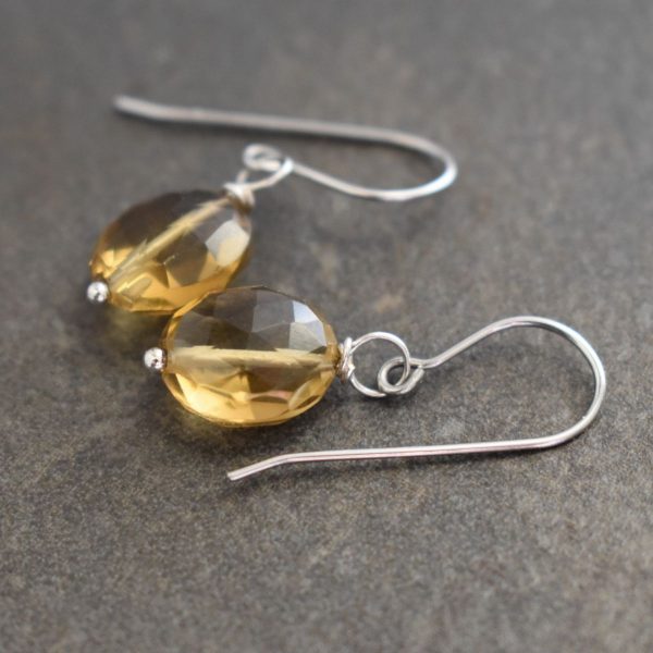 Whisky Quartz Earrings