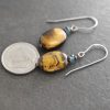 Topaz and Tiger eye earrings