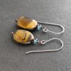 simple tiger eye earrings