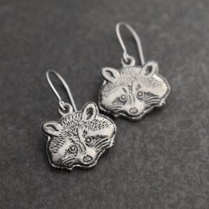 Raccoon Earrings