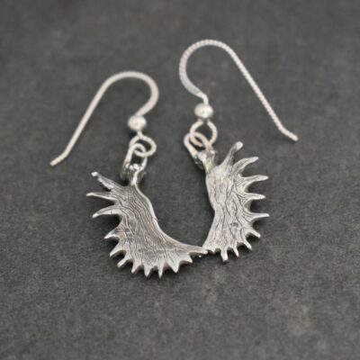 Dalnity Silver Moose antler earrings