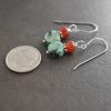 Carnelian and Turquoise earrings