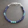 Lapis and Turquoise gemstone bracelet