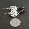 Dragonfly peacock pearl earing