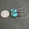 Handmade turquoise and copper earrings