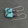 Pruple and turquoise Earrings