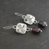 Silver Dragonfly and pearl earrings