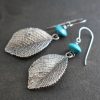Turquoise Leaf earrings