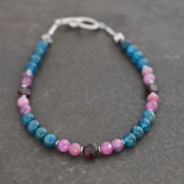 beaded gemstone bracelet