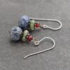 Garnet , Turquoise & Sodalite Earrings (2) – Copy_result