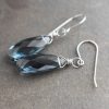London Blue Topaz Quartz Drop Earrings