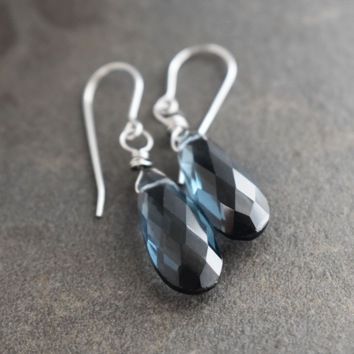 London Blue Topaz Quartz Drop Earrings London Blue Topaz Quartz Drop Earrings