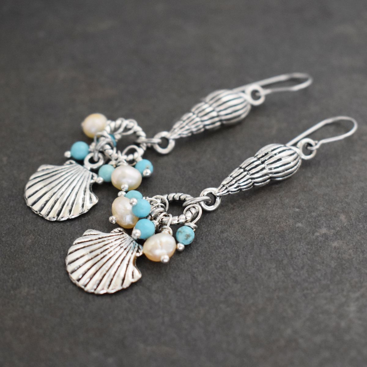Mermaid Seashell Earrings Mermaid Seashell Earrings