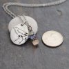 Sandpiper, aquamarine, iolite, sunstone necklace