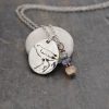 Sandpiper, aquamarine, iolite, sunstone necklace