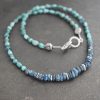 Beaded Turquoise & blue Kyanite Necklace