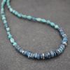 Beaded Turquoise & blue Kyanite Necklace