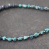 Beaded Turquoise & blue Kyanite Necklace