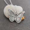Butterfly necklace with Carnelian