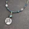 silver Chickadee Necklace