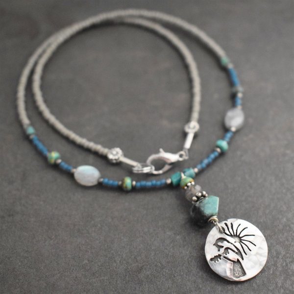 Beaded Chickadee Necklace