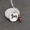 Jumping Whitetail Deer Necklace, Pink Tourmaline Natural Gemstone wildharegems.com Jumping Whitetail Deer Necklace, Pink Tourmaline Natural Gemstone wildharegems.com