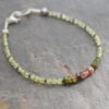 Peridot and pink tourmaline bracelet (1) Peridot and pink tourmaline bracelet (1)