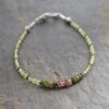 Peridot and pink tourmaline bracelet (2) Peridot and pink tourmaline bracelet (2)