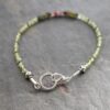 Peridot and pink tourmaline bracelet (4) Peridot and pink tourmaline bracelet (4)
