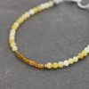 Yellow opal & Tourmaline Bracelet