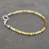 Yellow opal & Tourmaline Bracelet