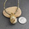 Beaded Picture Jasper Drop Necklace