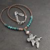 Beaded Flying Ducks Necklace