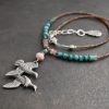 Beaded Flying Ducks Necklace