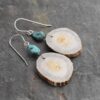 Elk Antler & turquoise earrings (4) Elk Antler & turquoise earrings (4)