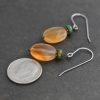 Turquoise & Apricot Carnelian Earrings