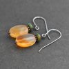 Turquoise & Apricot Carnelian Earrings