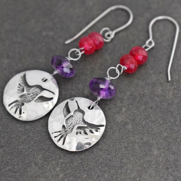 Hummingbird Gemstone Earrings