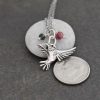 Silver hummingbird Necklace