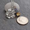 Daffodil Necklace iolite, blue qz, citrine (2)