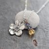 Daffodil Necklace iolite, blue qz, citrine (3)