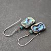 Turquoise, abalone shell earrings