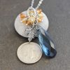 Sugar Maple Gemstone Drop Necklace