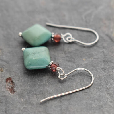 garnet & Turq dimond Earrings (2)_result garnet & Turq dimond Earrings (2)_result