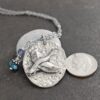 Oval duck with iolite, smoky quartz, Turquoise (2) Oval duck with iolite, smoky quartz, Turquoise (2)