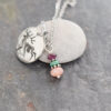 Small elk necklace with ruby, turquoise, pink opal (3)_result