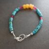 Turquoise, Ruby Agate, Amber Bracelet (4)