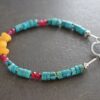 Turquoise, Ruby Agate, Amber Bracelet (5)