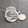 Oak tree with turquoise and moonstone necklace (3)