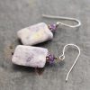Amethyst & Lilac jasper earrings (3)